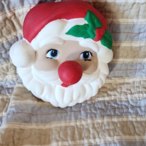 Vintage Santa Musical wall hanger 8 in tall - Picture 1 of 5